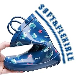 LANCDON Toddler Rain Boots for Boys and Girls