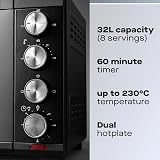 Daewoo 1500W Electric Oven 32L with Hot Plates & 60 Min Timer view 2