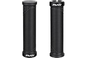 Funn Hilt JR Mountain Bike Handlebar Grips with Single Lock On Clamp, Bicycle Handlebar Locking Grips with 19 mm Inner Diameter, 3/4 Inch Bicycle Grips for Youth, Girls and Boys