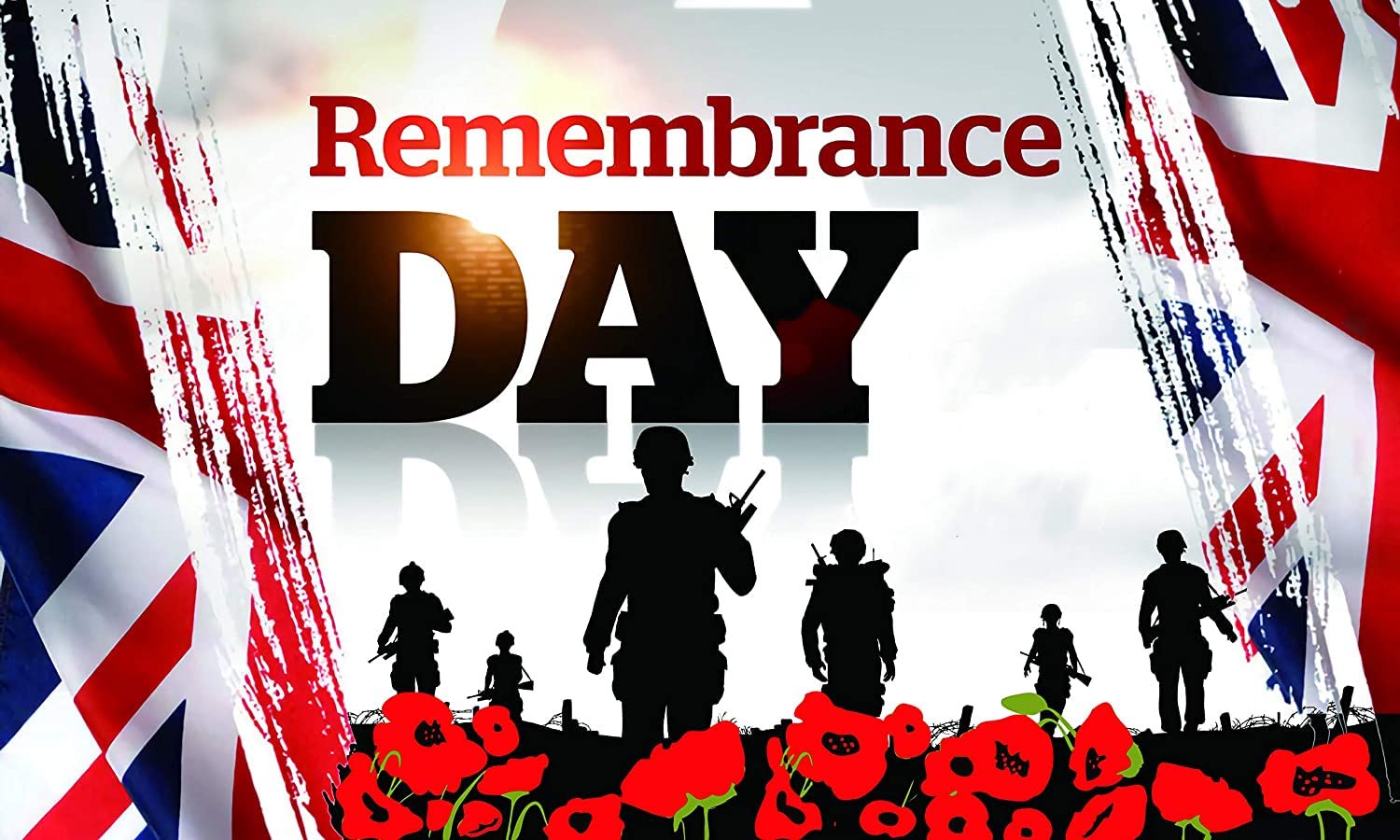 Remembrance Day Flag Lest We Forget The Fallen Veterans Army Soldier 5 x 3 FT