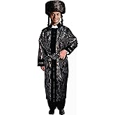 Dress Up America Grand Rabbi Coat for Adults - Black Jewish Bekitcha Set for Men