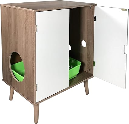 Amazon Com Penn Plax Cat Walk Litter Cabinet Elegant Modern