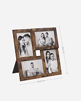 SONGMICS Picture Frame Collage 4x 4x6 Photos 10x15 cm RPF025X01 Vintage Brown view 7