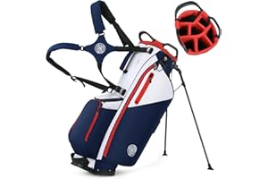 STURDUM Golf Stand Bag, Lightweight Golf Bags with 7 Way Full-Length Dividers, 900D Weather-Resistant Farbic, Cooler Pockets, Ergonomic Adjustable Strap for Men Women