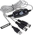 VicTsing USB IN-OUT MIDI Cable Converter PC to Music Keyboard Adapter Cord