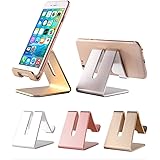 📱Cell Phone Stand Holder - ToBeoneer Aluminum Desktop Solid Portable Universal Desk Stand for All Mobile Smart Phone Tablet Display Huawei iPhone 7 6 Plus 5 Ipad 2 3 4 Ipad Mini Samsung (Rose Gold)