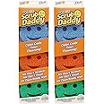 Scrub Daddy Colors - Kitchen Sponge Variety Pack - Scratch-Free Multipurpose Dish Sponges - BPA Free & Made with Polymer Foam - Stain & Odor Resistant (3 Count, 2 Pack)