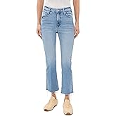 MOTHER Women's Petite Lil Hustler Ankle Fray Jeans