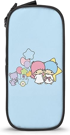 Amazon ペンケース リトルツインスターズ キキララ 筆箱 大容量 文具ケース おしゃれ 筆袋 小学生 中学生 高校生 軽量 男女兼用 人気 贈り物 Black 文房具 オフィス用品 文房具 オフィス用品