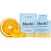 HackU Hydration Hack Electrolyte & Skin Hydration Packets – Sugar Free, Bloat-Free Drink Mix with Magnesium, Hyaluronic Acid & Ceramides for Daily Glow & Moisture Support