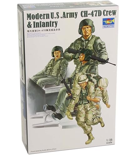 トランペッター 1/35 アメリカ陸軍 CH-47A クルー ベトナム 00417 プラモデル トランペッター アメリカ陸軍 CH-47A クルー ベトナム 1/35