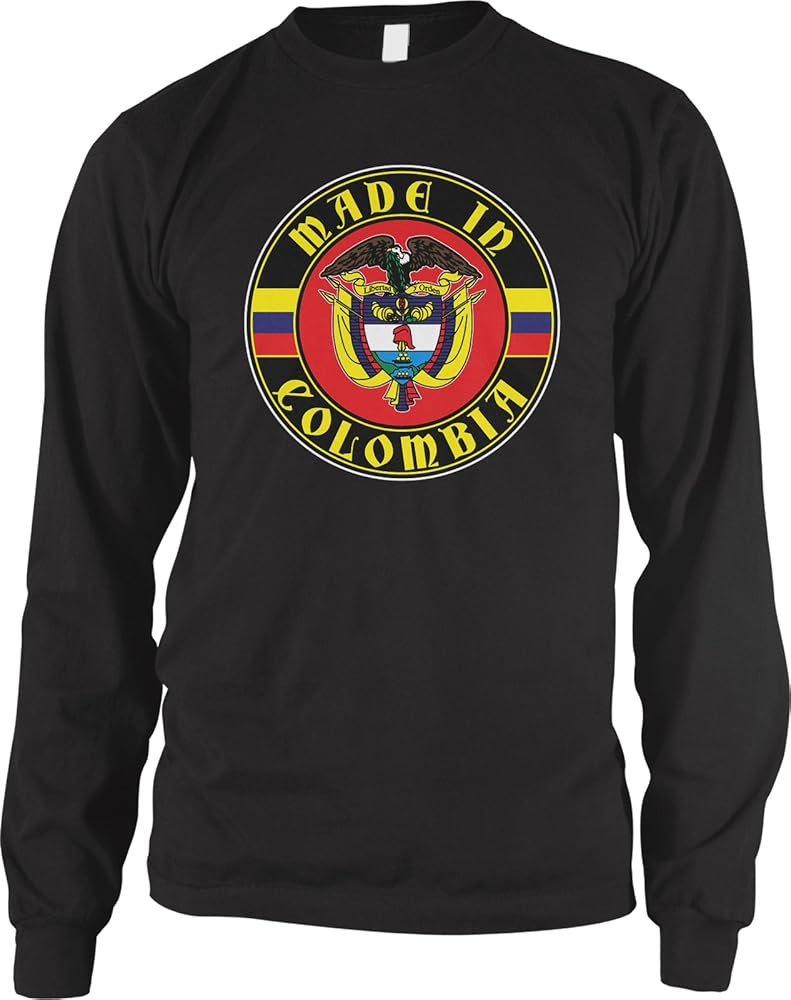Download Made In Colombia Colombian Coat Of Arms Long Sleeve Shirt 7108 | Pilihax