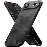 Ringke Onyx for iPhone Air Case, [Feels Good in The Hand] Oil & Dirt Resistant, Individual Lens Covers for Cameras, Non-Slip Enhanced Grip Lightweight Cover - Camo Black