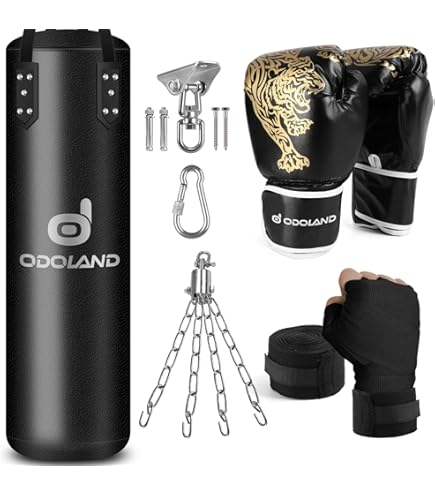 Punching Bag For Adults, 4FT PU Heavy Boxing Bags With Chain - View #2