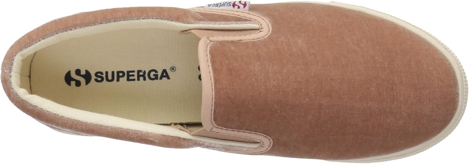 superga 2314 velvet platform slip on sneakers