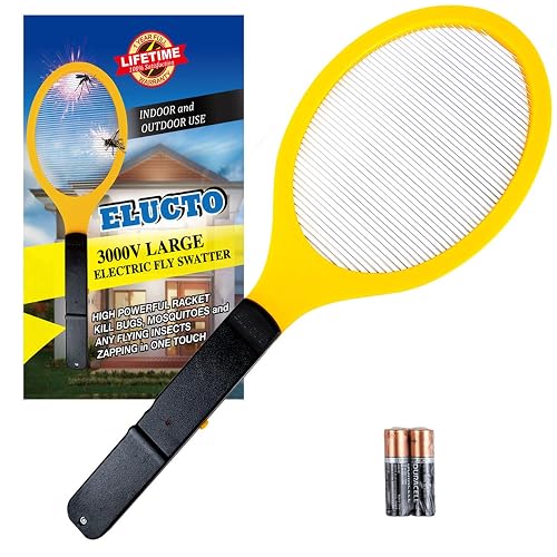 6W Electric Fly Gnat Killer Lamp - 4000V Indoor/Outdoor Mosquito & Bug Zapper (Child Safe)