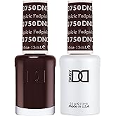 DND Gel Polish Set, Brown Collection, UV/LED GelPolish and Air Dry Nail Lacquer, Matching Chip-Free Polish Duo, 0.5 Fl Oz Eac
