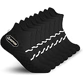 WeciBor 4-Pairs Women's Running Socks, Anti-Blister Cushioned Low Cut Athletic Socks with Heel Tab