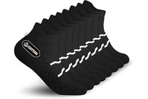 WeciBor Women's Ankle Running Socks, Anti-Blister Cushioned Low Cut Athletic Socks with Heel Tab, 4-Pairs