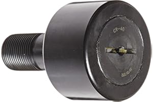 Koyo CR-40 Track Roller Bearing, Steel, 2.5" Diameter, 1.5" Bore, 2.86" Width, 3.91" Length, Stud Mount, ANSI/ABMA 18.2