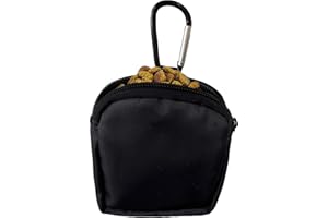 TIHGJHY Dog Treat Pouch,Treat Pouches for Pet Training,Portable Snack Reward Dog Food Dispenser for Traveling or Outdoor Use，Black