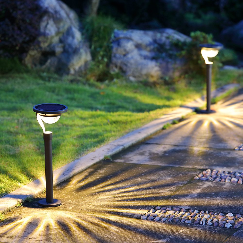 Twinkle Star 50 Lumens 42X Brighter Solar Path Lights Solar Garden