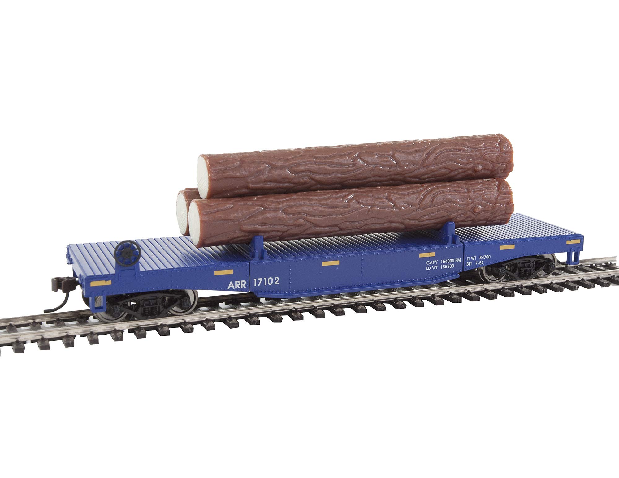 Walthers Trainline 931-1770 Log Dump Car with Logs Alaska Railroad