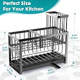 Sinnsally Sink Caddy Organiser 2-Tier Sponge Holder BrushUp Tray view 5