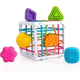 Fat Brain Toys InnyBin Shape Learning Sensory Toy | Grasping and shape-learning activity. Fine motor skills, sensory learning, spatial reasoning. Babies, toddlers, 10 months+.