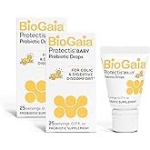 BioGaia Protectis Baby Probiotic Drops | Baby Essentials for Colic & Gas Relief | Safe for Newborns | Ease Crying, Fussing, Colic, Gas, Spit-ups & Constipation | No Dairy, Soy & Gluten | 5mL (2-Pack)