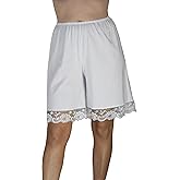 Underworks Pettipants Cotton Knit Culotte Slip Bloomers Split Skirt 9-inch Inseam