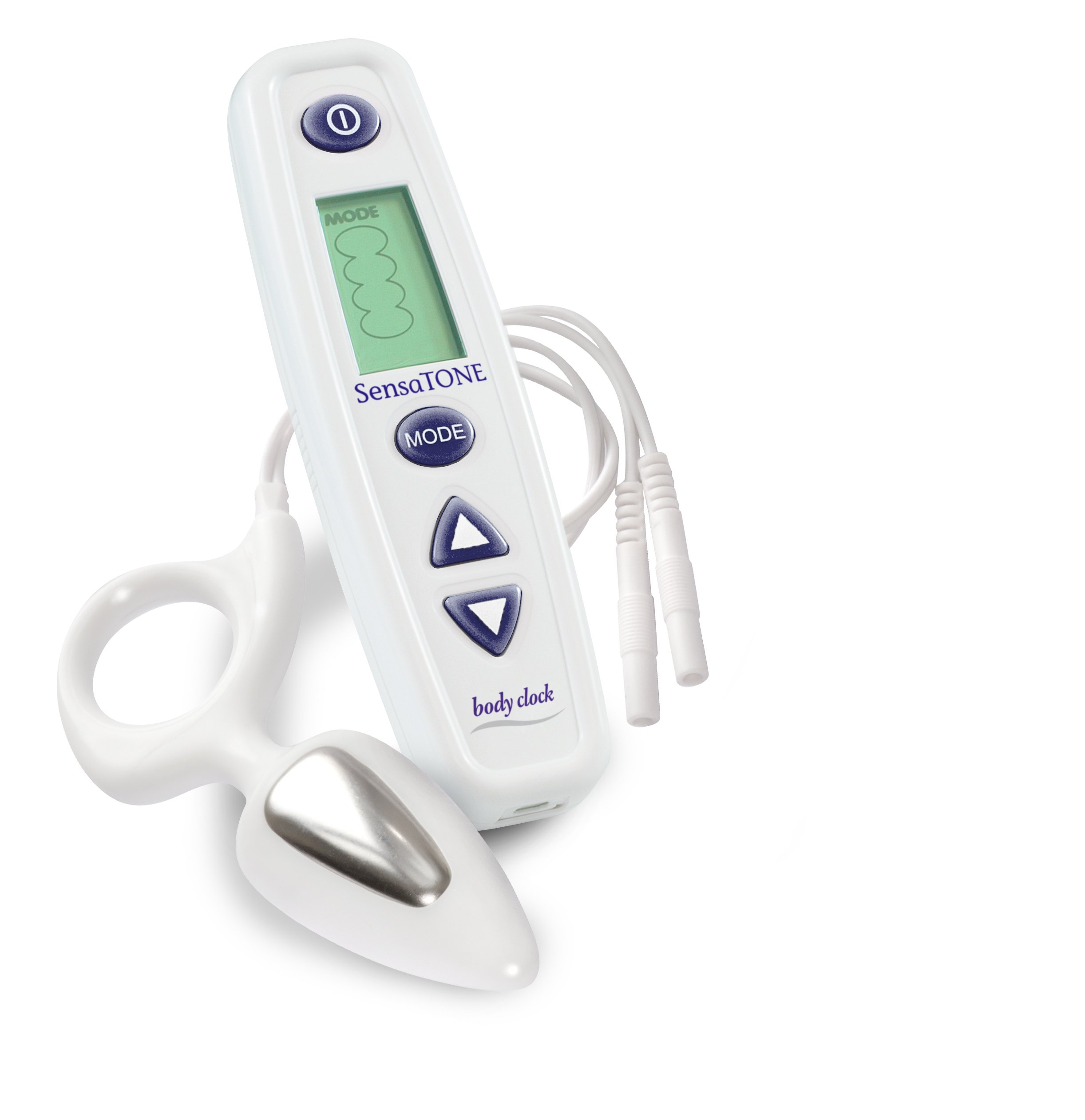 Body Clock SensaTONE for Men is a Medical Pelvic Floor Stimulator with Internal Probe, Delivering targeted Electrical Muscle Stimulation (EMS) to Help Strengthen Male Pelvic Floor Muscles.