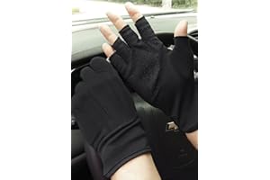 Men's Summer Fingerless UV Protection Gloves - Breathable Thin Cotton for Driving, Cycling, Camping, Hiking, Riding - Sun Pro
