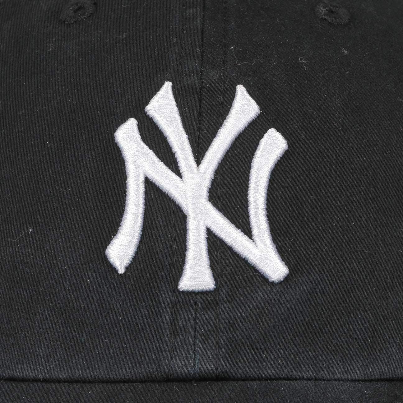 '47 MLB New York Yankees Brand Clean Up Adjustable Cap, One Size, Black : Sports Fan Baseball Caps : Clothing