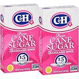 C&H Pure Cane Granulated White Sugar, 1 lb (Pack of 2)