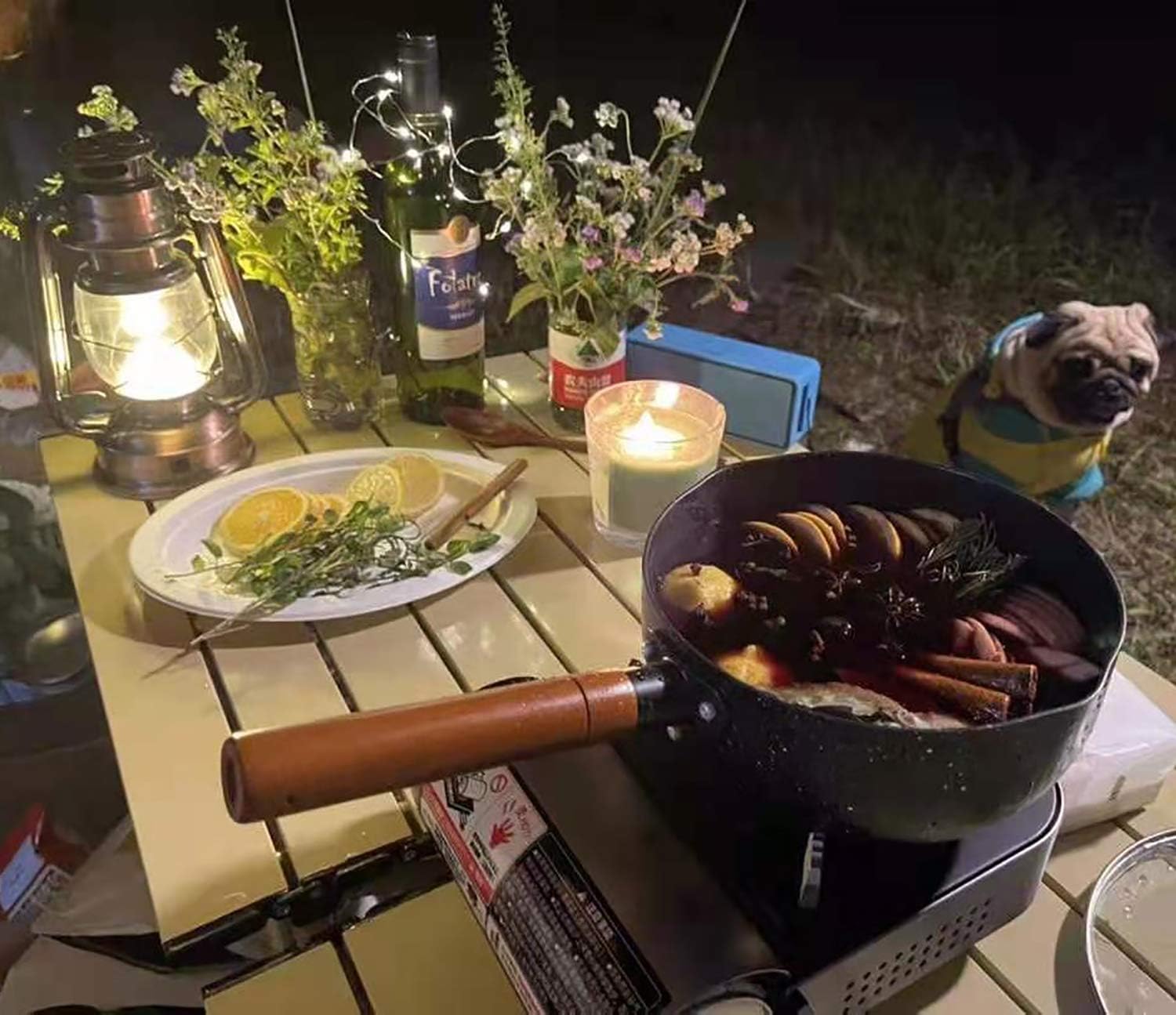 Folding Camping Table with Chairs - Portable Picnic Table Seats Roll Up Table with Carrying Bag for Indoor Outdoor, Travel, Beaches, Party, BBQ, Backyard: Kitchen & Dining