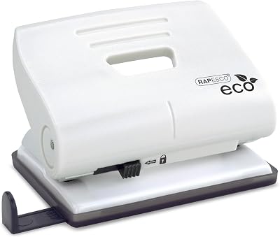 Rapesco 1522 ECO 2-Hole Punch 22 Sheet Capacity Soft White