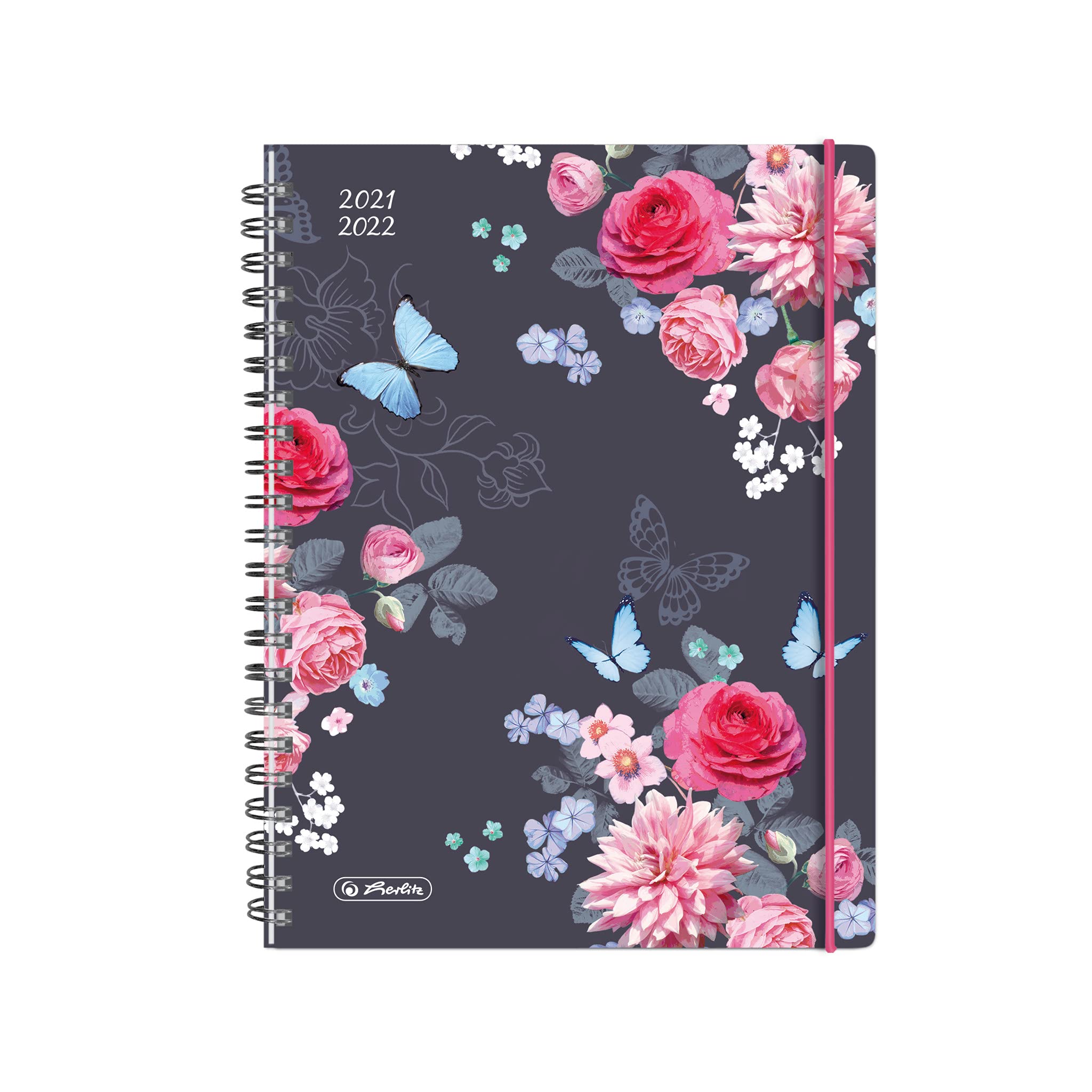 herlitz MustHave A5 Academic Diary 2021/2022 - Flowers - Pack of 1-50034840