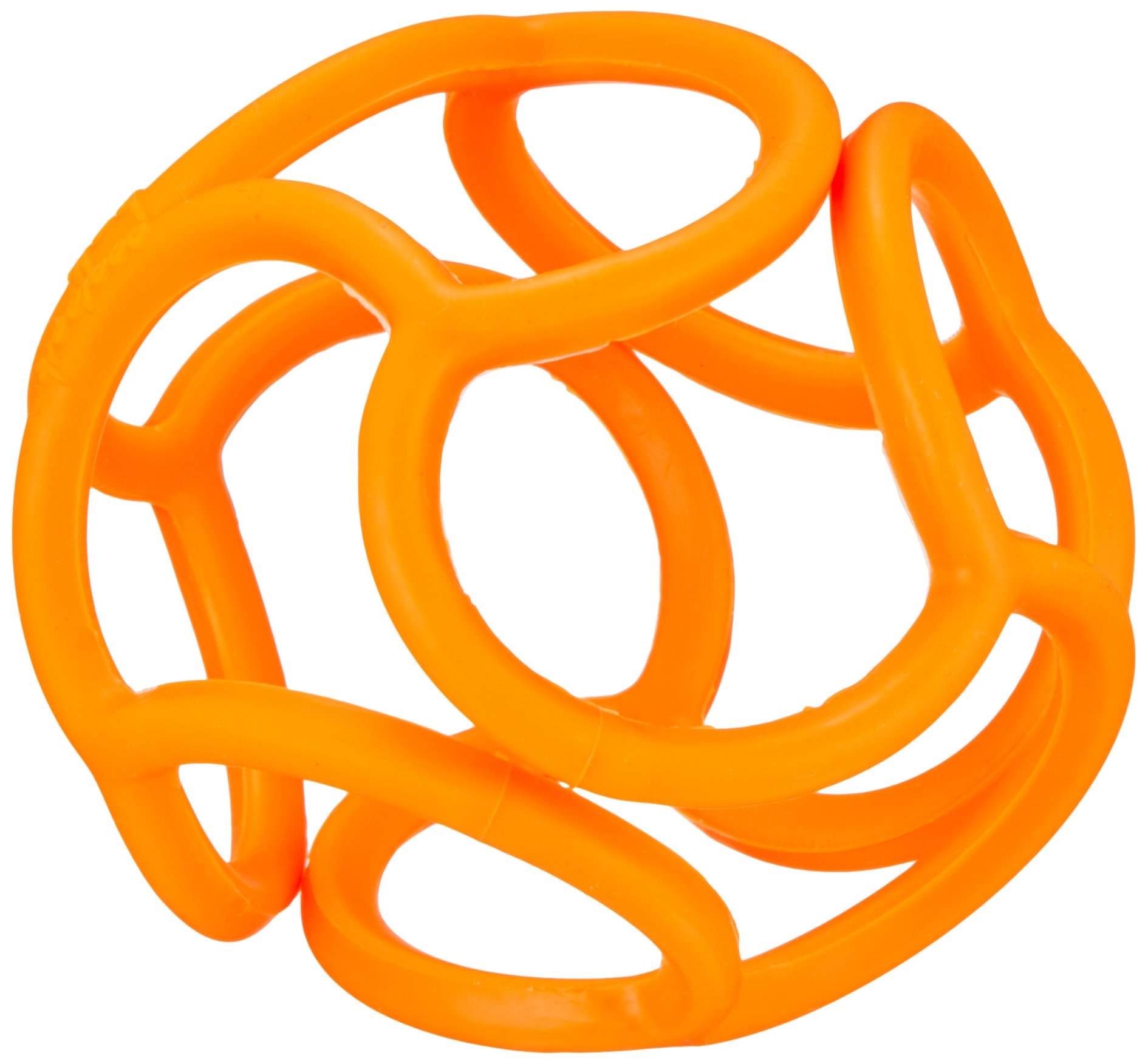 ボリィ はじめてボール 歯がため にぎって かじって ひっぱって 安心素材 オレンジ商品画像