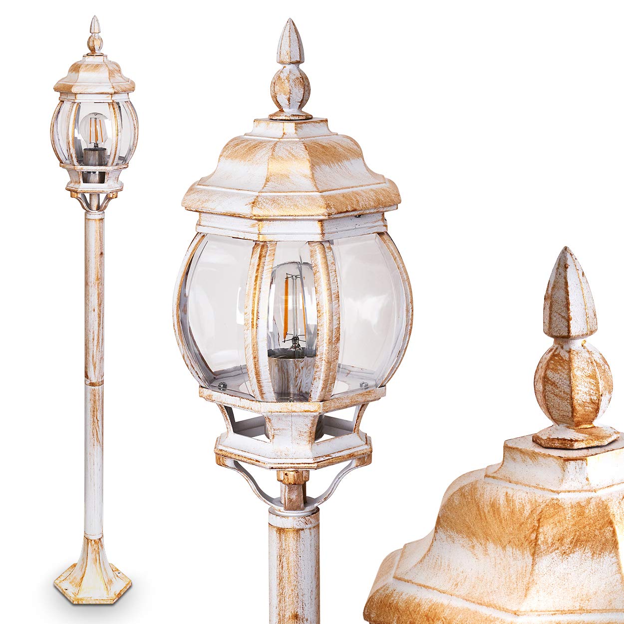 Giardino e giardinaggio IP44 lampione in stile vintage ...