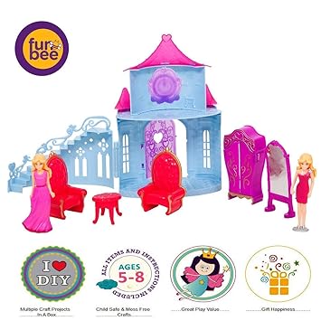Baybee Princess Castle Toy Set for Kids Girls Doll House for Kids Doll for Girls Pretend Play Set for Kids Girls Princess Toys for Girls or Boys, Pretend Play Set Dolls for Baby Girls Gifts