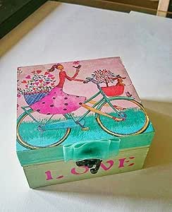 Cajas de madera decoradas: Amazon.es: Hogar