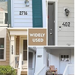 5 Inch Self Adhesive House Numbers, Acrylic Modern