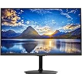 Fiodio 21.5” 75Hz 1920 x 1080p Full HD Flat Computer Monitor with HDMI VGA Ports, Adjustable Tilt, LED Monitor for Home Offic
