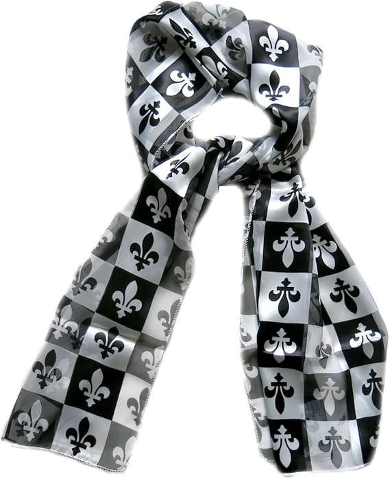 Bufanda, diseño De flor De lis Damier-Pañuelo-Braga De cuello, diseño