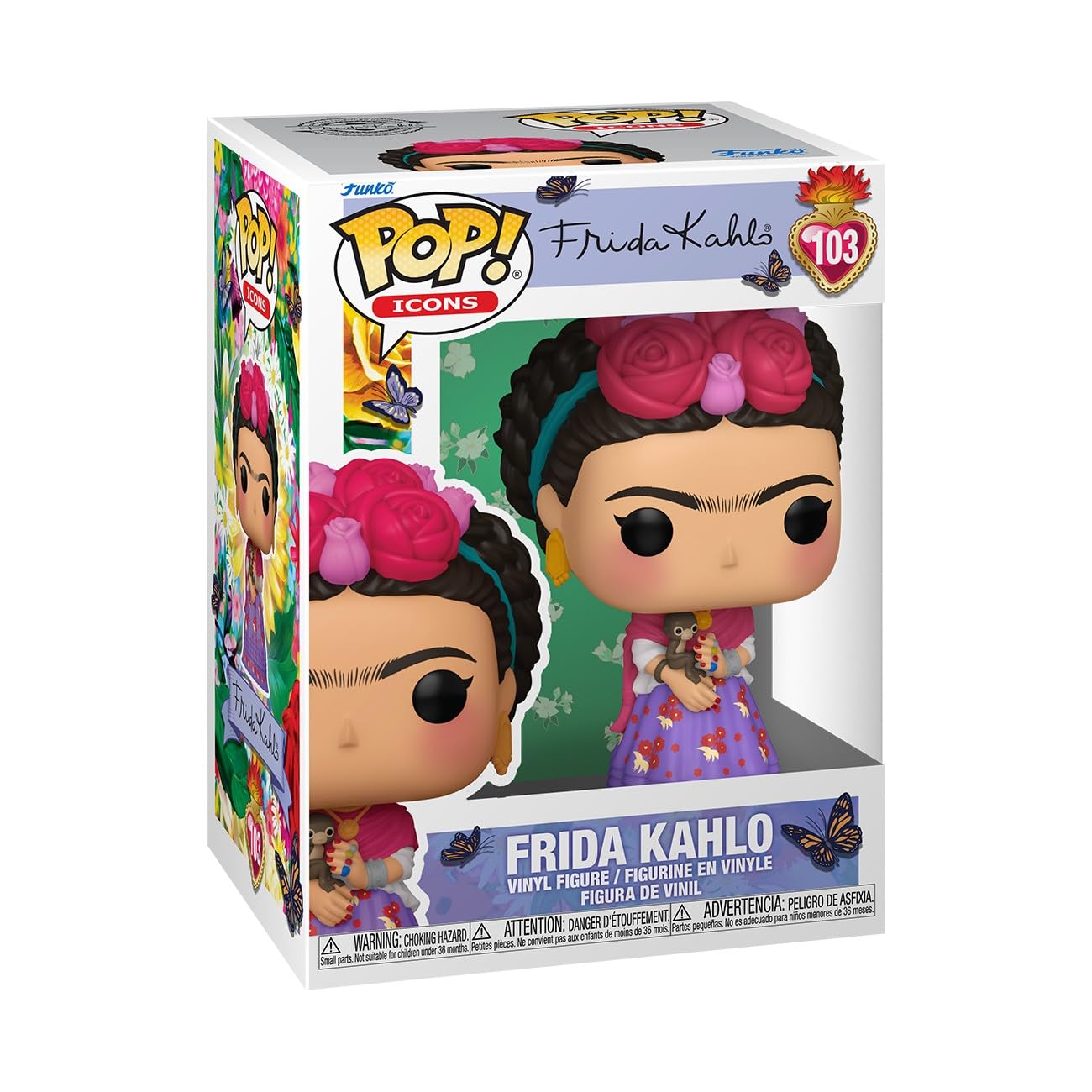 Funko Pop! Icons: Frida Kahlo - Collectable Vinyl Figure - Gift Idea - Official Merchandise - Toys for Kids & Adults - Personalities Fans - Model Figure for Collectors and Display