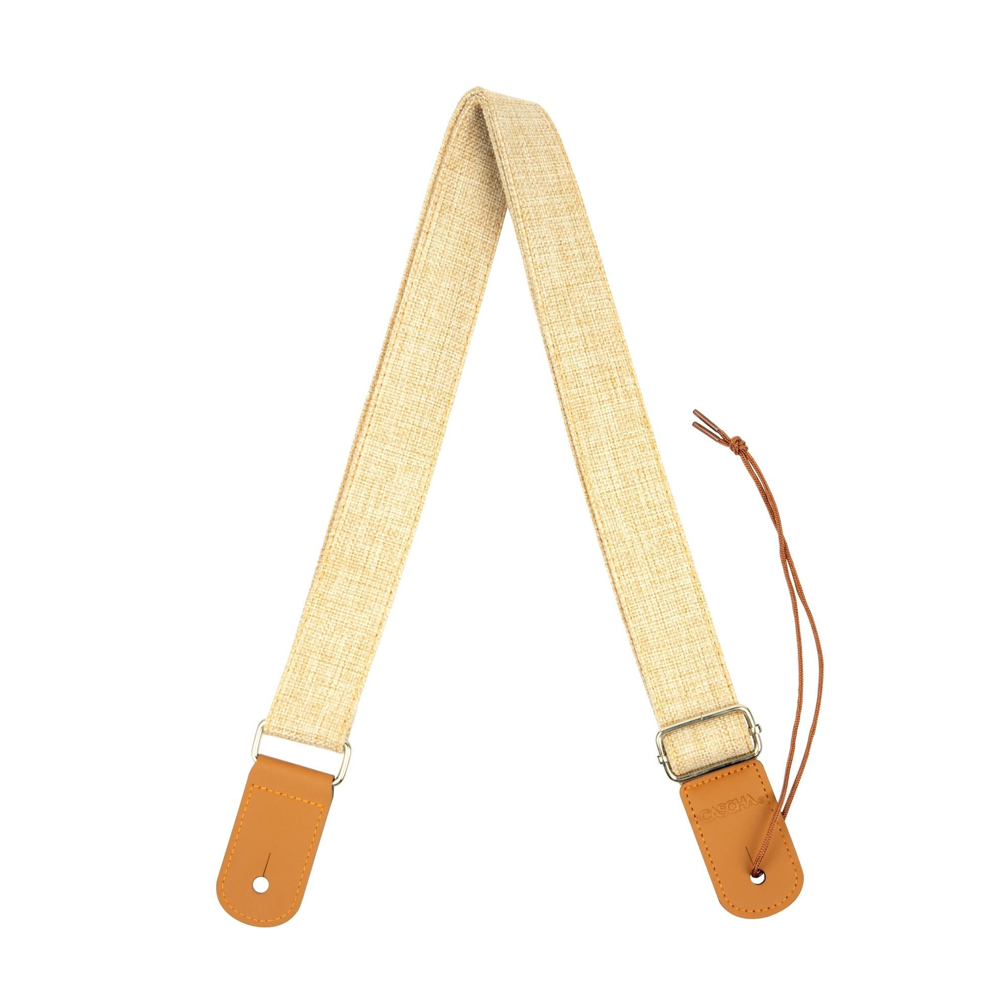 CASCHA Ukulele Strap, Adjustable 76-139cm, Cotton, Beige — image 1
