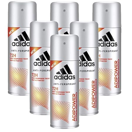 6 x 150ml Adidas Adipure 72H Deo Deospray Herren Deodorant Parfüm Bodyspray