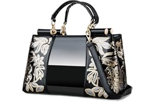 Nevenka Handbags For Women Patent Leather Designer Purse Suitable for Shopping Party Daily Use