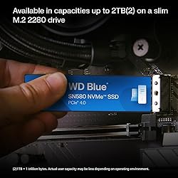 Western Digital 500GB WD Blue SN580 NVMe Internal